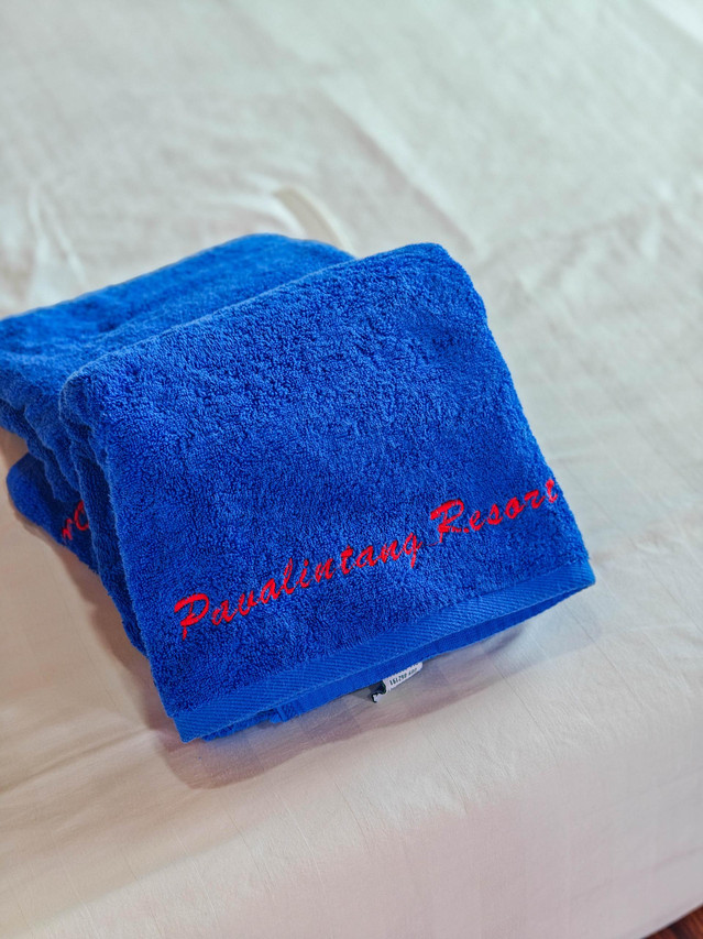 Romantic towel art arrangement Pavalintang Resort